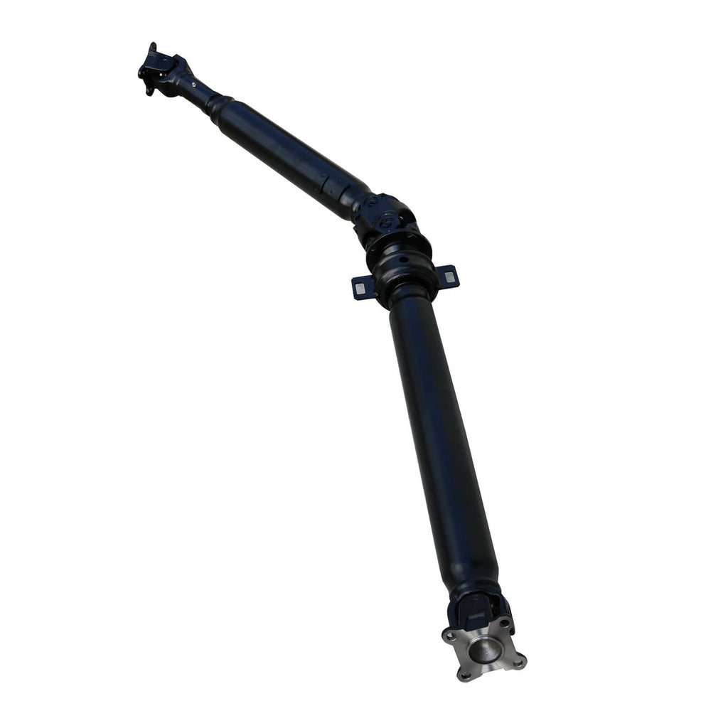 Rear driveshaft assembly with dark blue/black shaft and u-joint ends