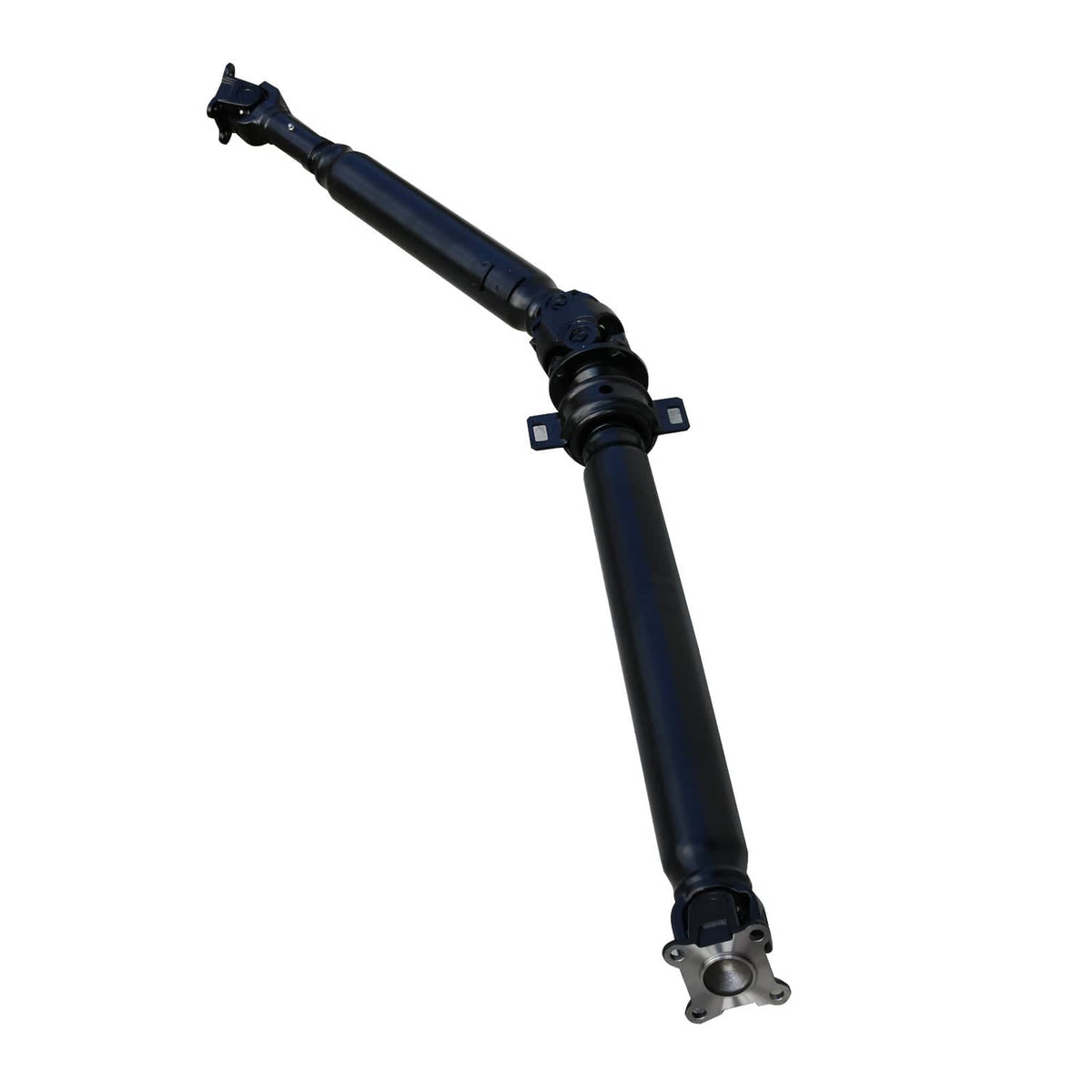 Rear driveshaft assembly with dark blue/black shaft and u-joint ends