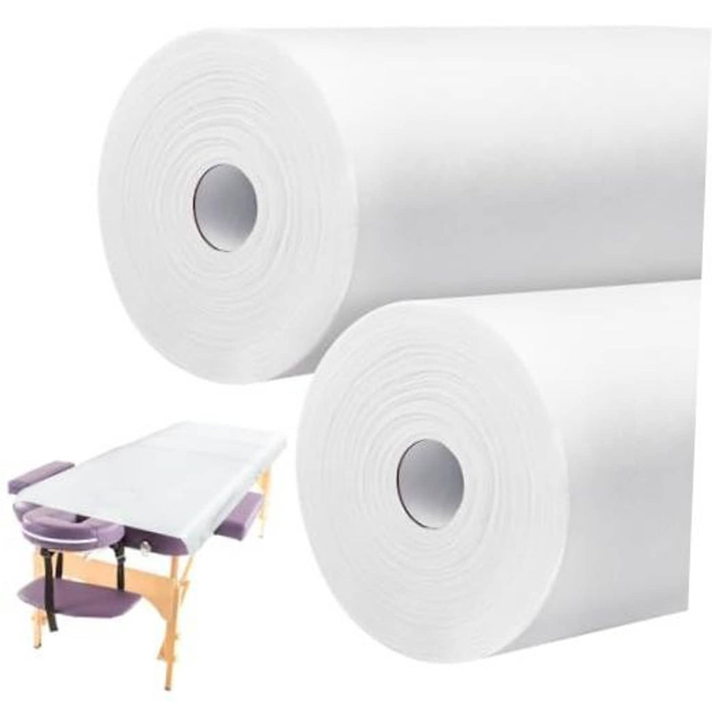 White non-woven disposable bed sheet rolls for massage table paper covers