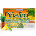 Pineapple herbal tea sachet box with green leaves and GN+VIDA branding.