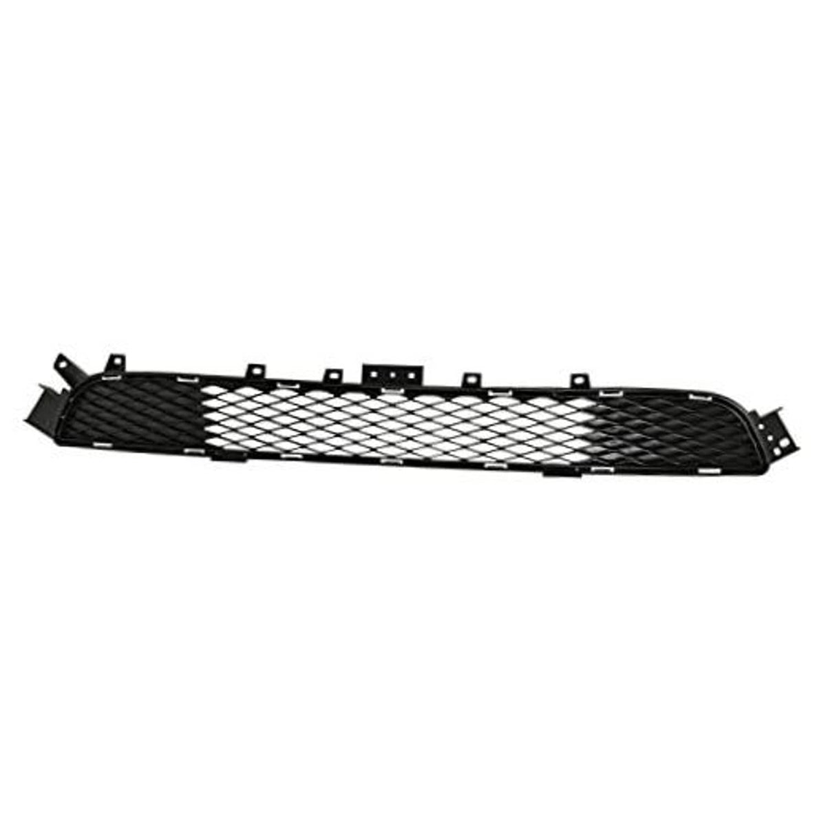 Front bumper grille cover replacement kit, black diamond mesh with mounting tabs