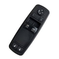 Black power window master switch with directional arrows and AUTO window controls