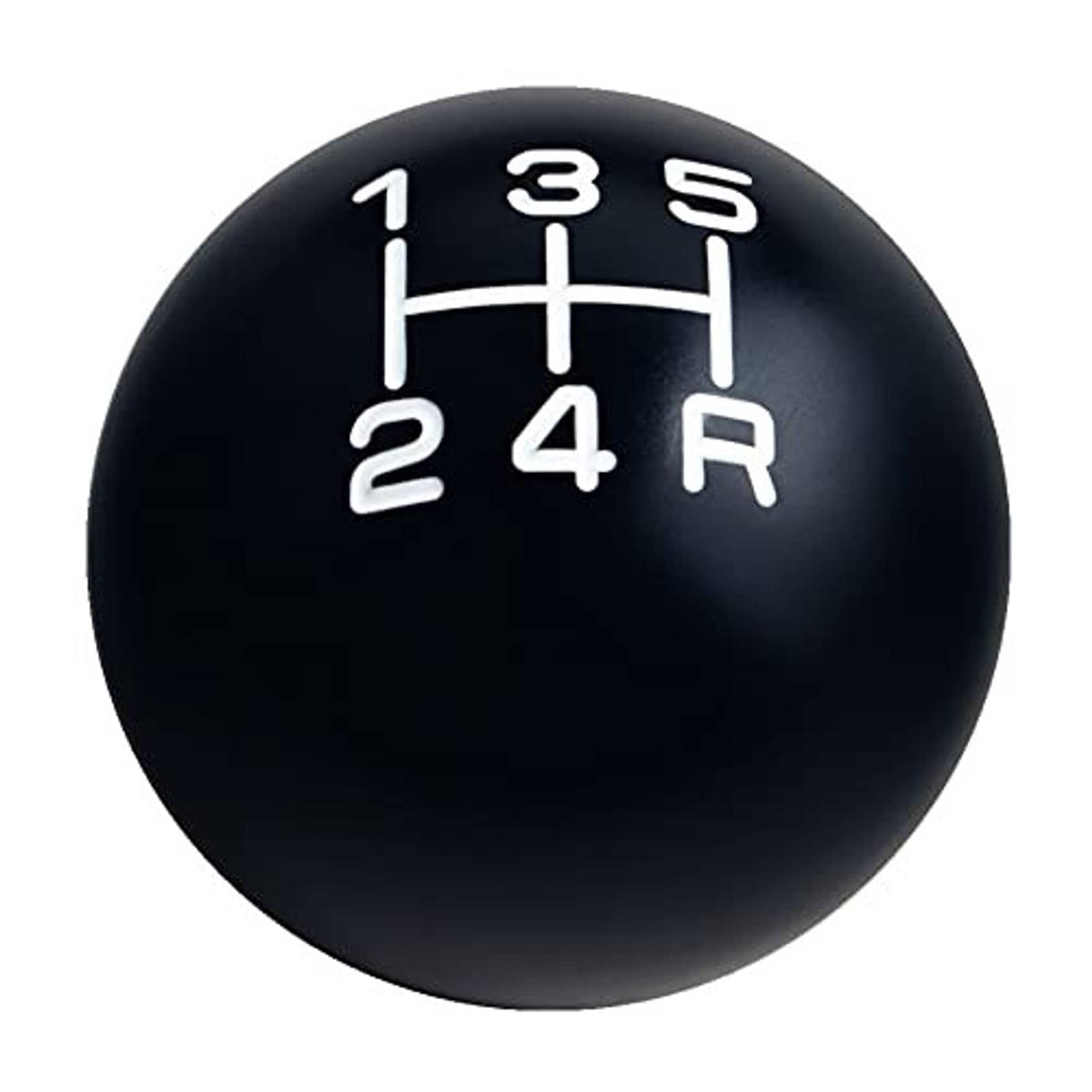 Black manual shift knob with white 1-5 and R shift pattern