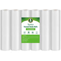 Vacuum sealer bag rolls, six-pack of white film rolls for food storage