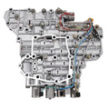 Transmission valve body with solenoid, silver housing with wiring connectors