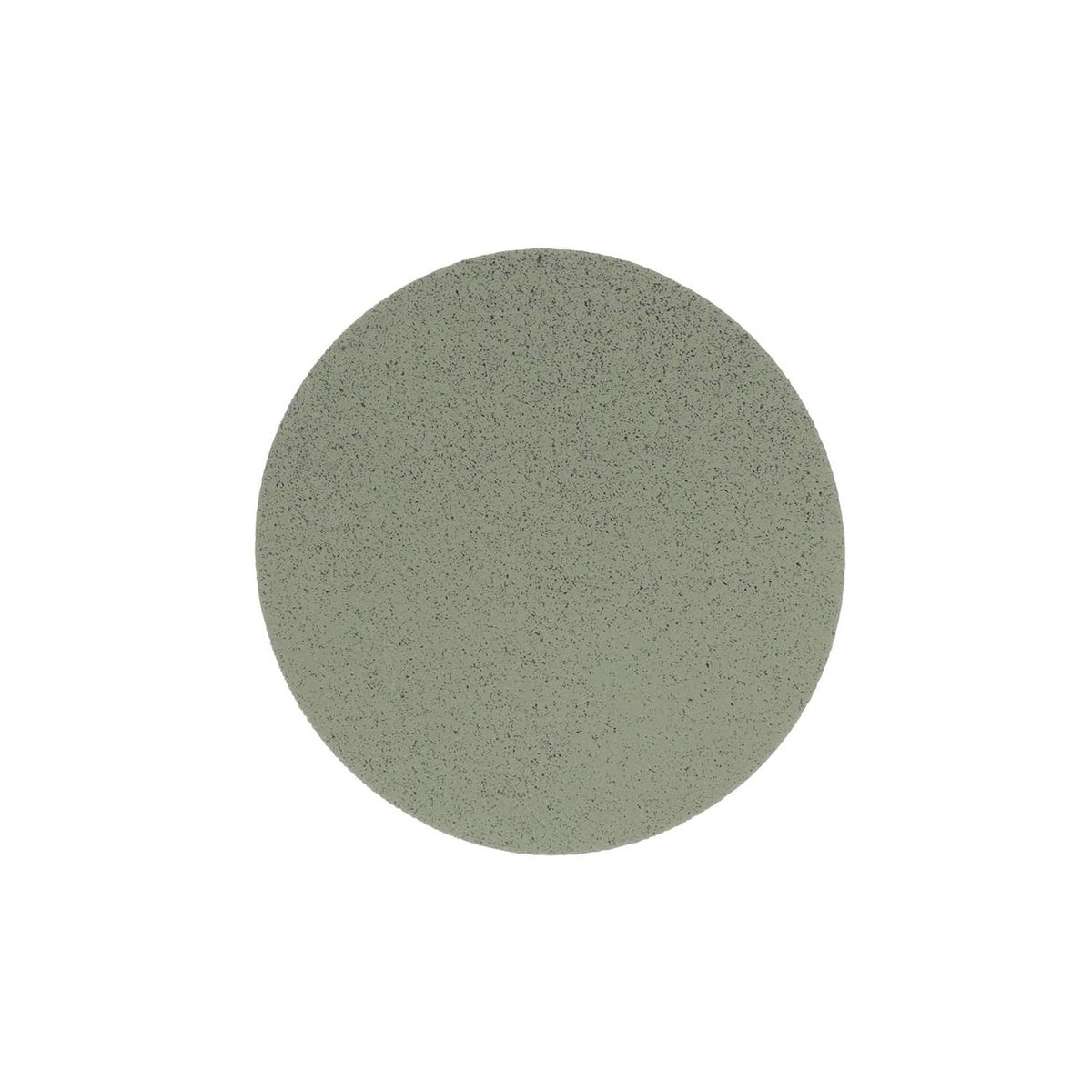 Round gray speckled foam sanding disc pad, P3000 grit, abrasive surface