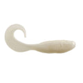 Pearl white swimming mullet soft plastic fishing bait lure