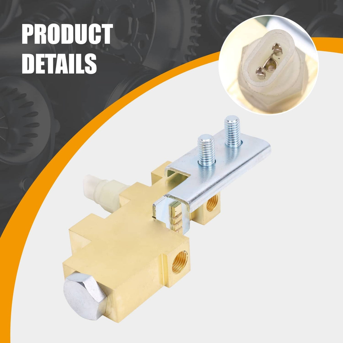 Proportioning valve disc drum with mounting bracket and hex fitting ports