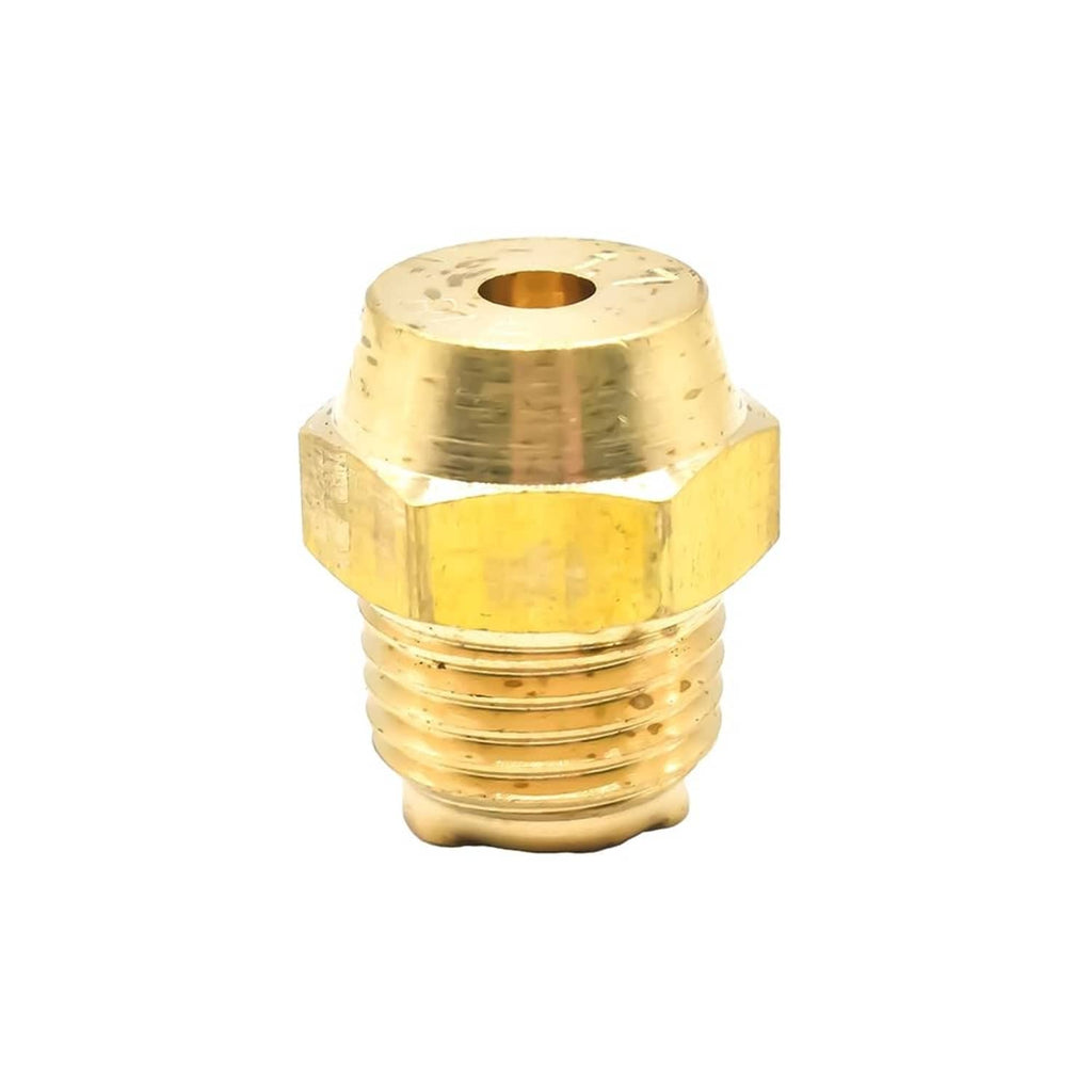 Brass cold start valve fitting with hex body and NPT male threads