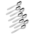 Oneida stainless steel teaspoon set, 8-piece, polished oval bowls