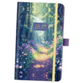 Pocket calendar 2026-2029 with purple forest artwork, “26-29” label, and yellow spine