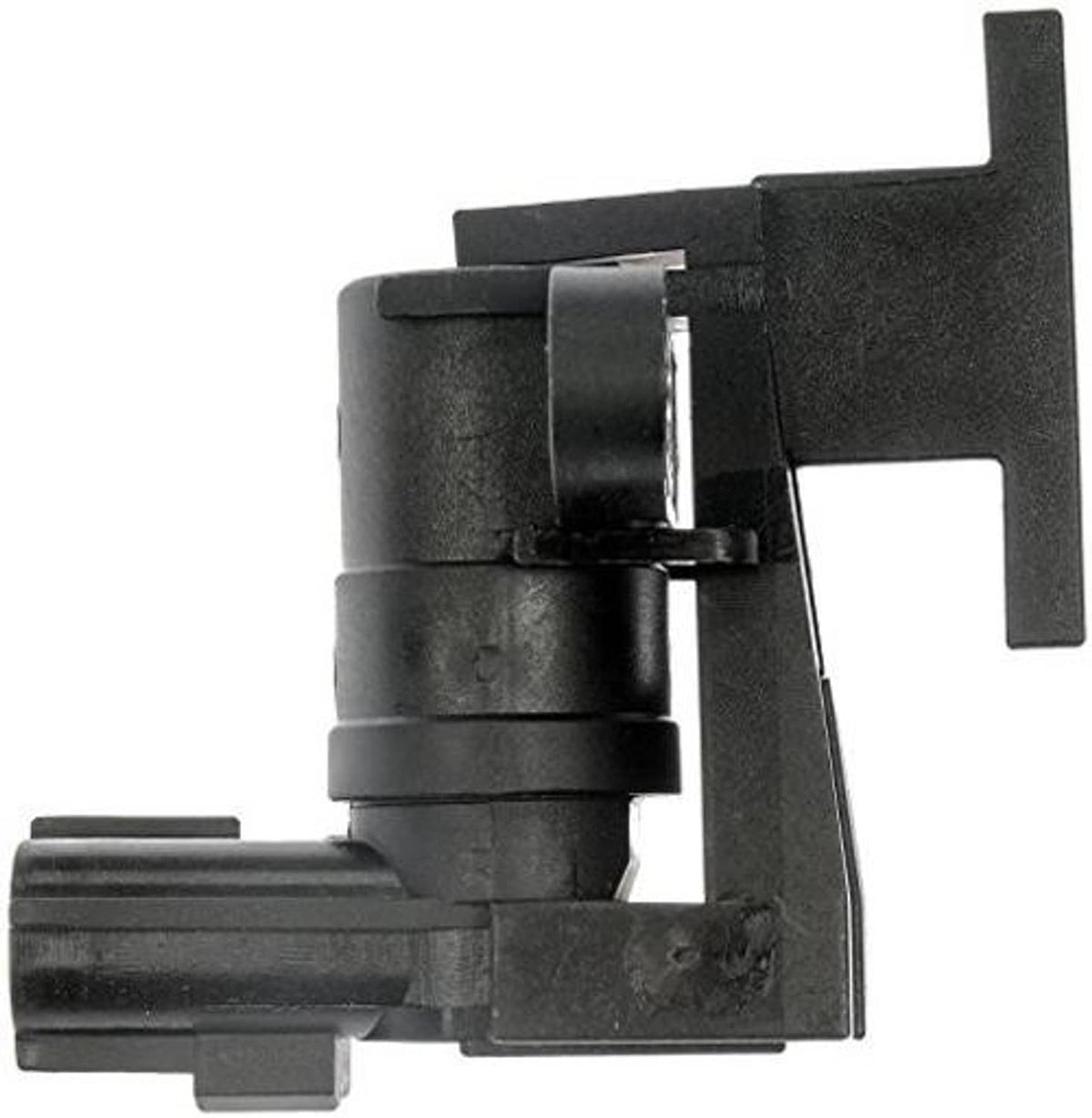 Black crankshaft position sensor with side housing and metal locking insert