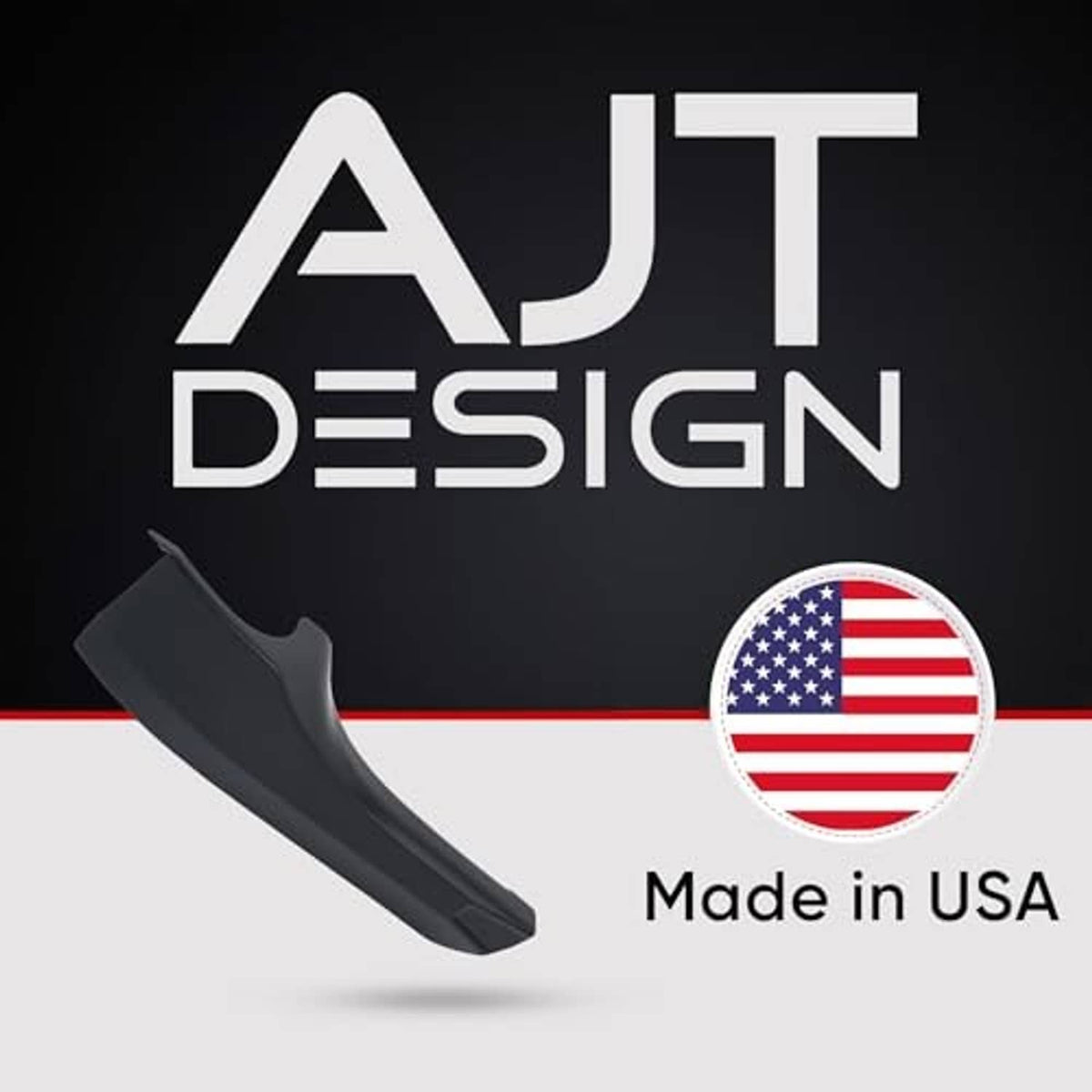 Single black AJT Design door handle cover insert for Toyota Tacoma (2016–2023).