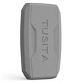 Gray textured protective cover case with embossed Tusita logo on the front panel