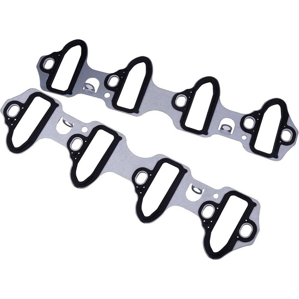 Fel-Pro intake manifold gasket set with black rubber seals and metal gaskets