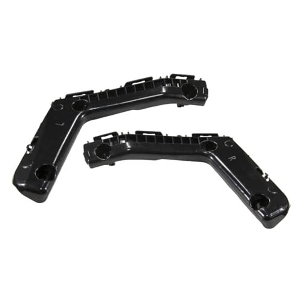 Front bumper bracket, black plastic curved bar with mounting points and tabs
