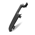 Black front armrest replacement, curved panel with two mounting posts