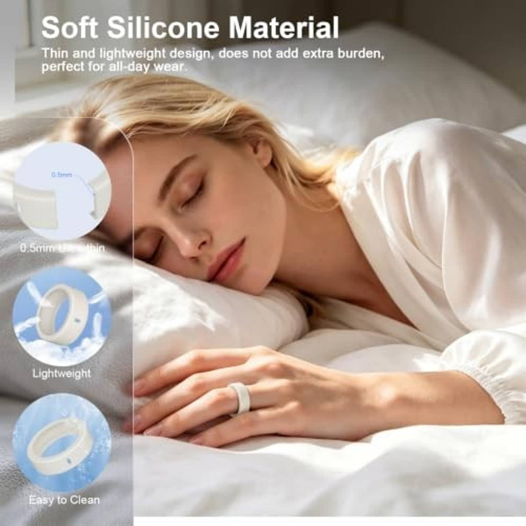 Soft silicone ring cover, thin lightweight design shown in light gray