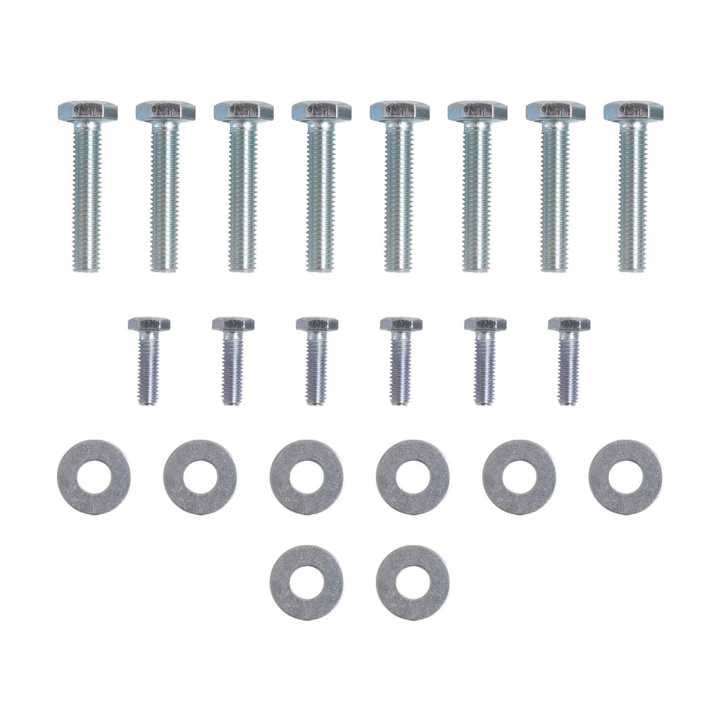 Mounting hardware kit: chrome screws and round washers