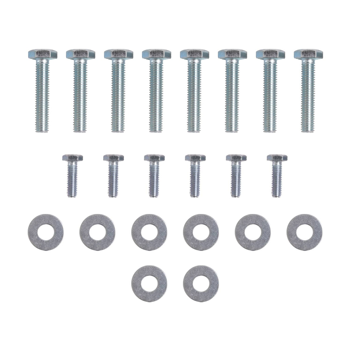 Mounting hardware kit: chrome screws and round washers