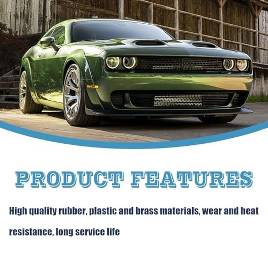 Upper radiator bracket insulators with vehicle front view for fitment