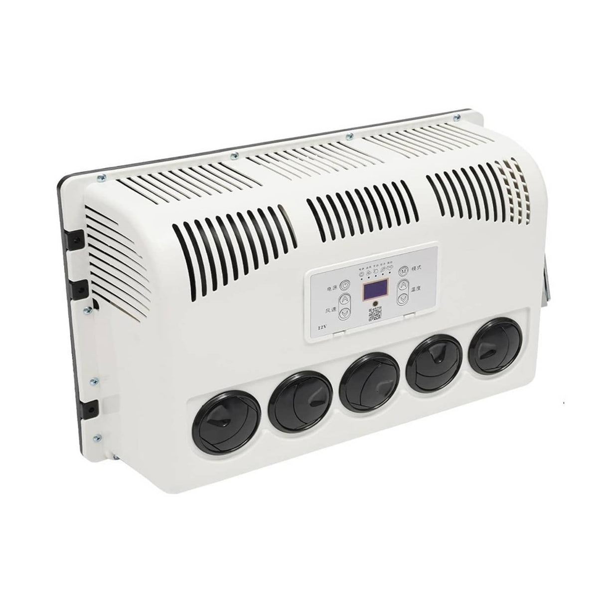12V truck split air conditioner indoor unit, white case with circular air outlets
