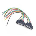 6-pin throttle position sensor connector repair harness, two black cable plugs with wires