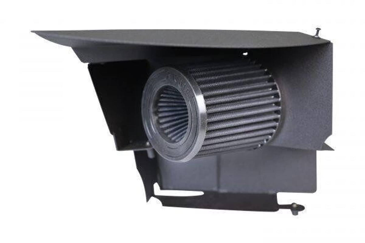 Black cold air intake kit air filter box with pleated cone filter insert