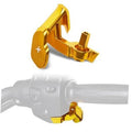 Gold aluminum thumb throttle paddle lever for motorcycle shift control