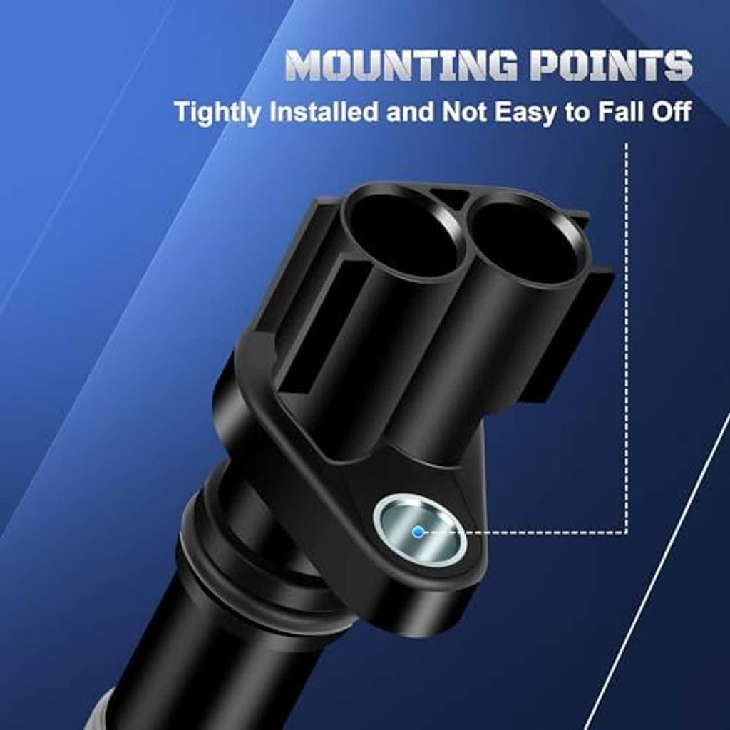 Crankshaft position sensor with mounting flange and circular sensor opening