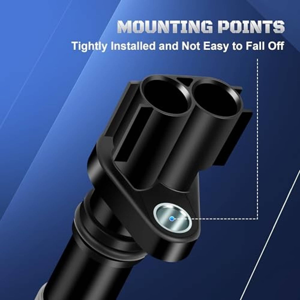 Crankshaft position sensor with mounting flange and circular sensor opening