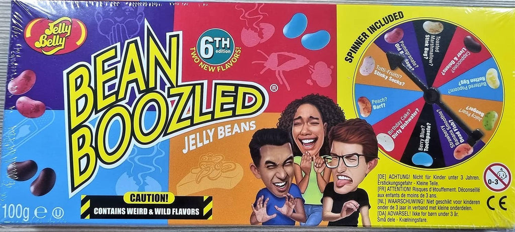 Jelly Belly Bean Boozled spinner gift box with colorful jelly bean wheel