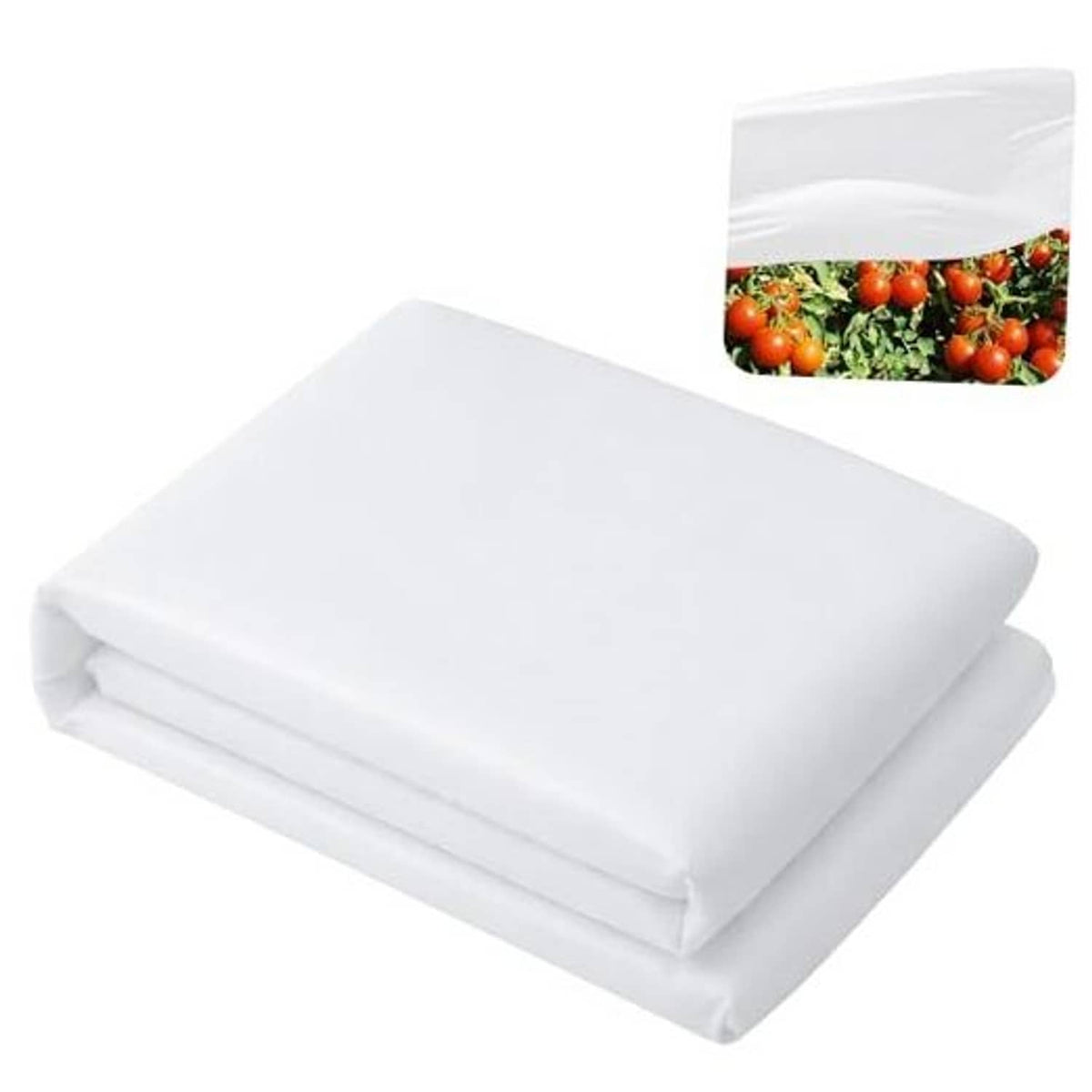 White plant sun protection cloth, folded nonwoven cover sheet