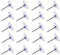 Clear thumbtacks with flat transparent heads and steel pins