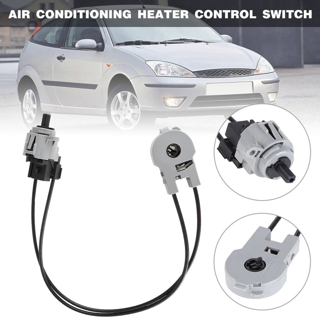 A/C heater control switch with knob, wiring harness, and plug connectors