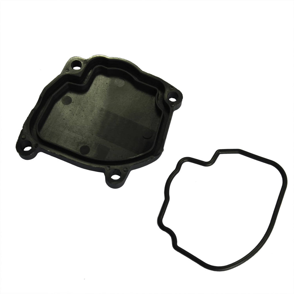 Carburetor intake gasket plate with matching rubber gasket