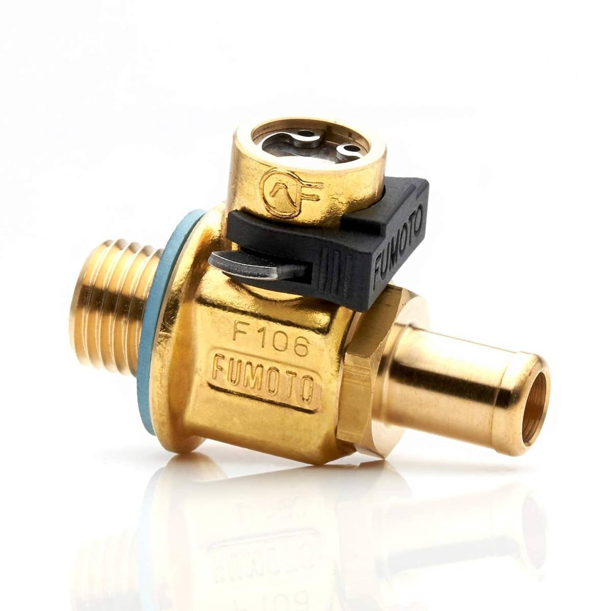 Gold Fumoto FN106N drain valve with long nipple and hex socket