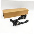 Black CNC brake and clutch lever replacement set with mounting hardware