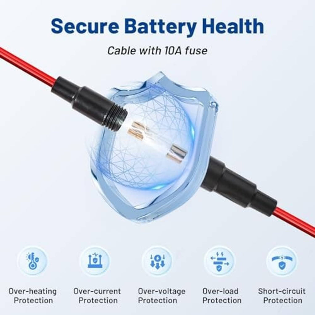 Rocker switch USB PD/QC3.0 insert with red wire cable and overcurrent protection