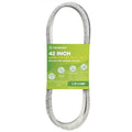 42-inch mower deck belt with arched loop and green product label