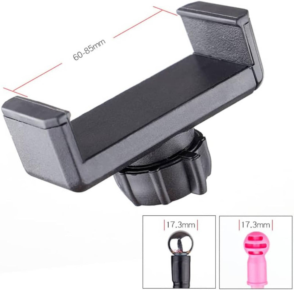 Replacement clamp with 17.3mm ball hole rotate clip, two-pack