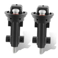 Pair of black camshaft position sensors with threaded mounting bolt ends