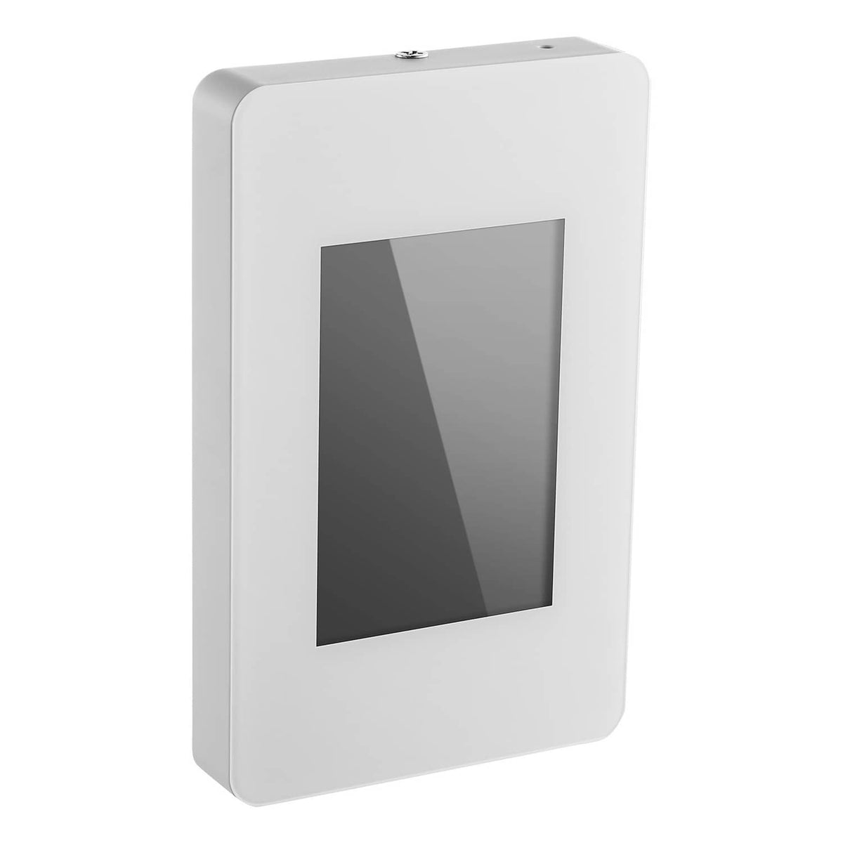 White wall thermostat with dark TFT window and sleek rectangular design