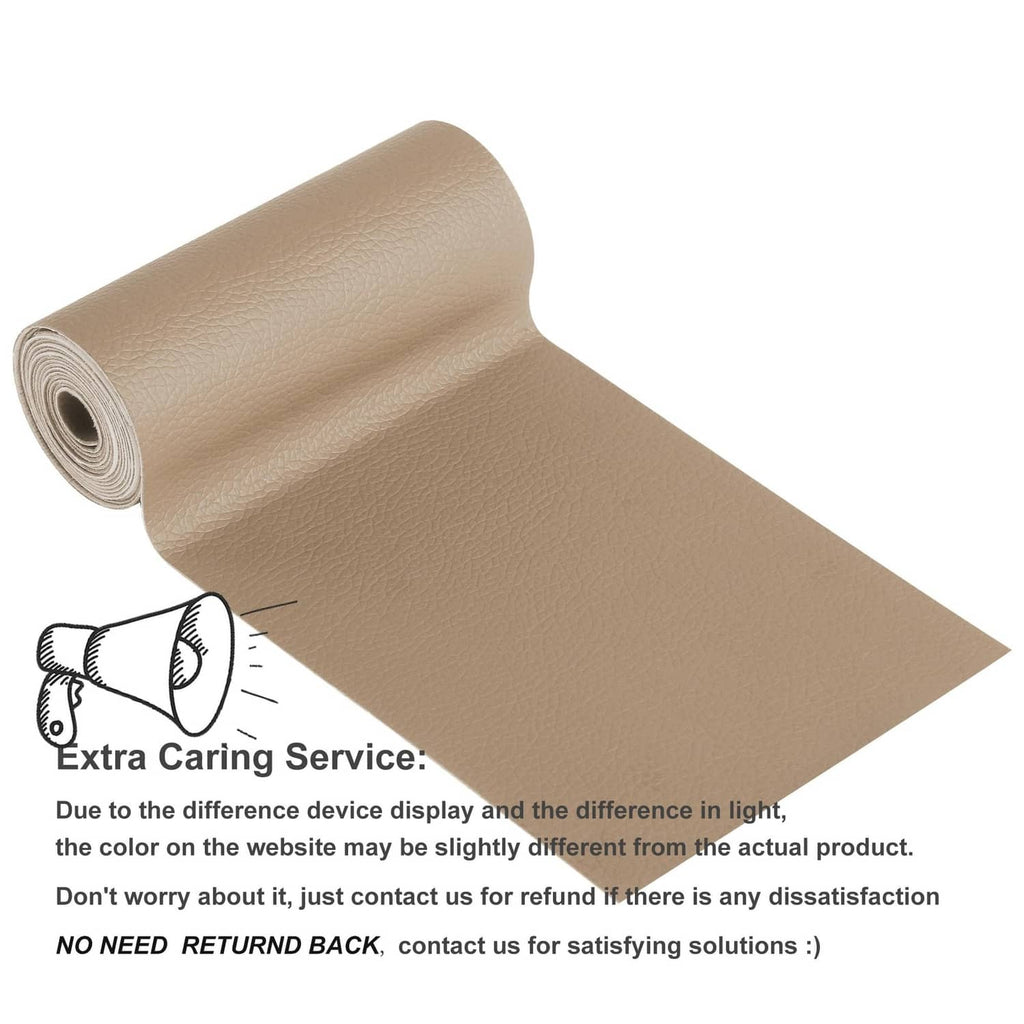 YAFLC self-adhesive leather repair patch roll, medium beige sheet