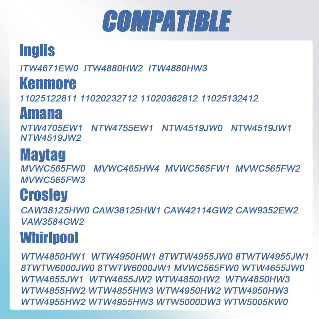 Washer water inlet valve replacement with compatibility model list text