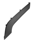 Dark gray door armrest cover trim bezel with mounting clips, front right