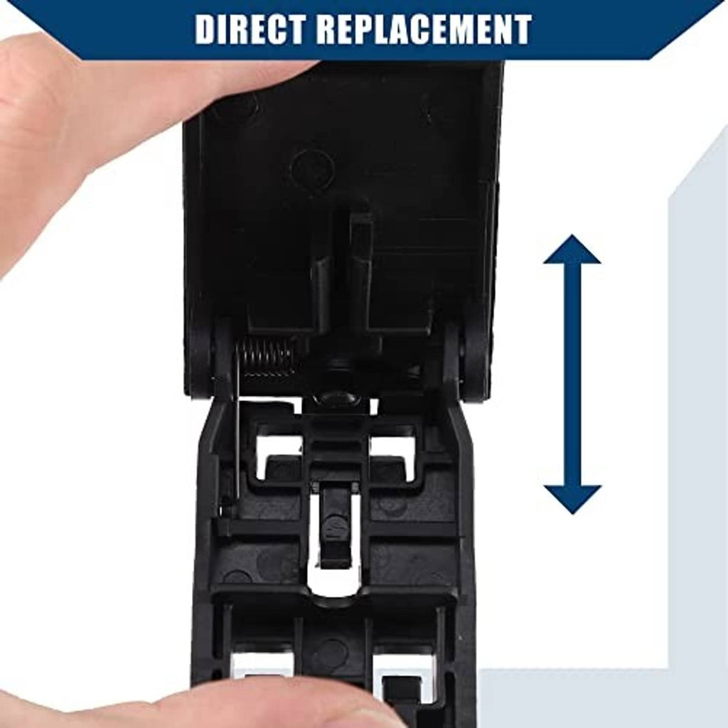 Black hood release handle inner latch mechanism, shown open for installation