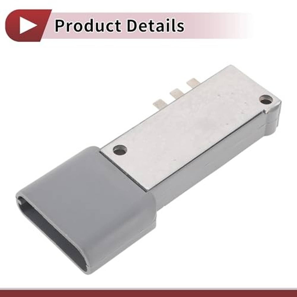 Grey ignition control module with front opening, top plate, and mounting hole