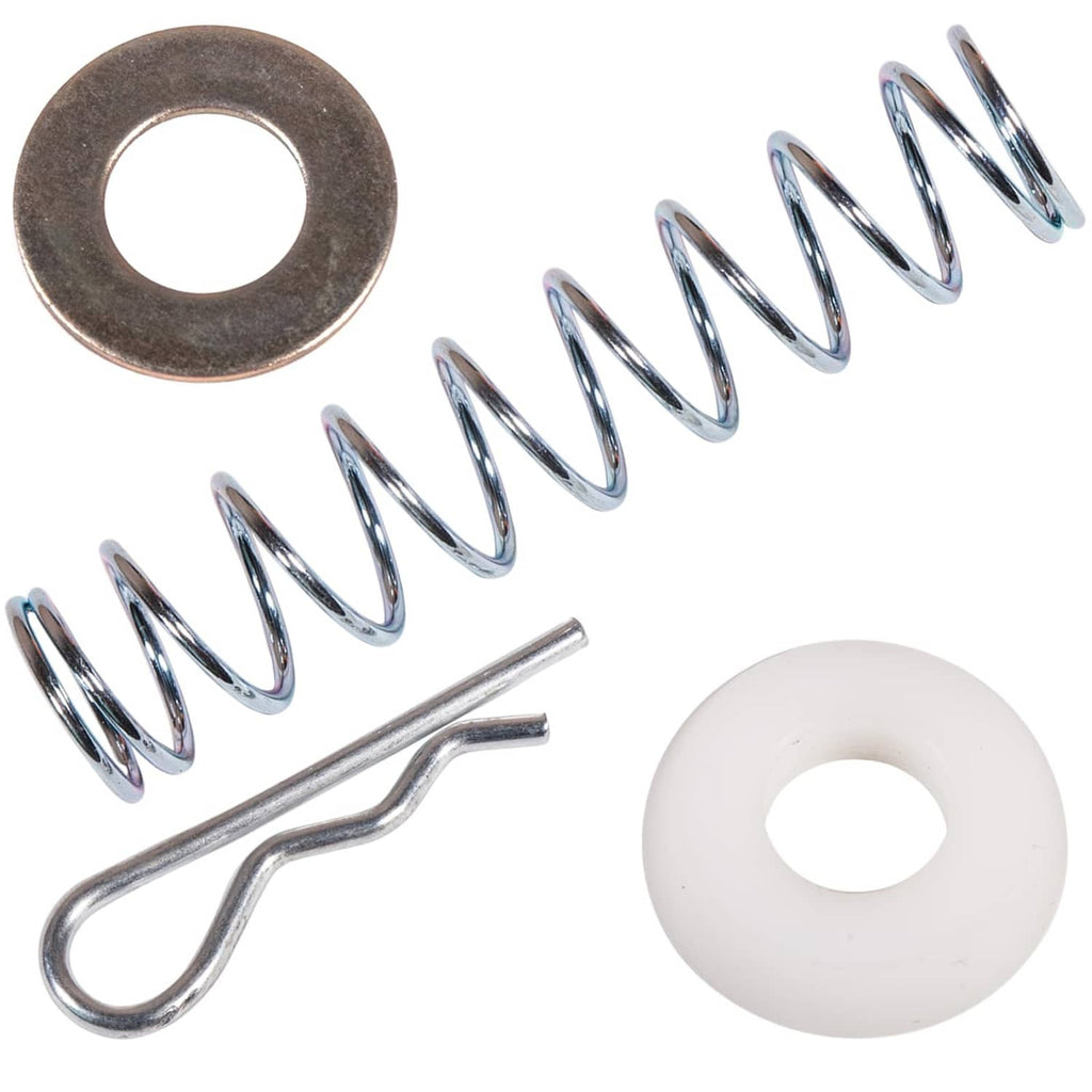 Transmission shifter linkage spring kit: steel springs, bracket wire, white bushing
