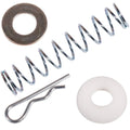 Transmission shifter linkage spring kit: steel springs, bracket wire, white bushing
